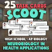 Neurobiology in Health Applications SCOOT TASK CARDS Science Game - AP Biology