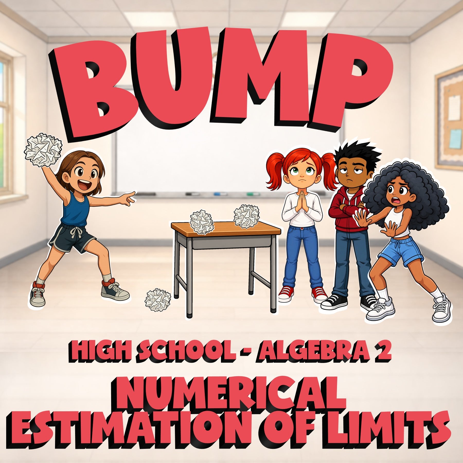 Numerical Estimation of Limits BUMP Math Game - No Prep Algebra 2 Review