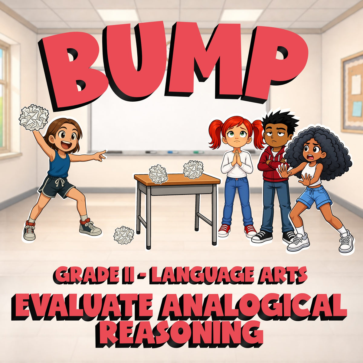 Evaluate Analogical Reasoning BUMP ELA Game - No Prep Grade 11 Review Activity