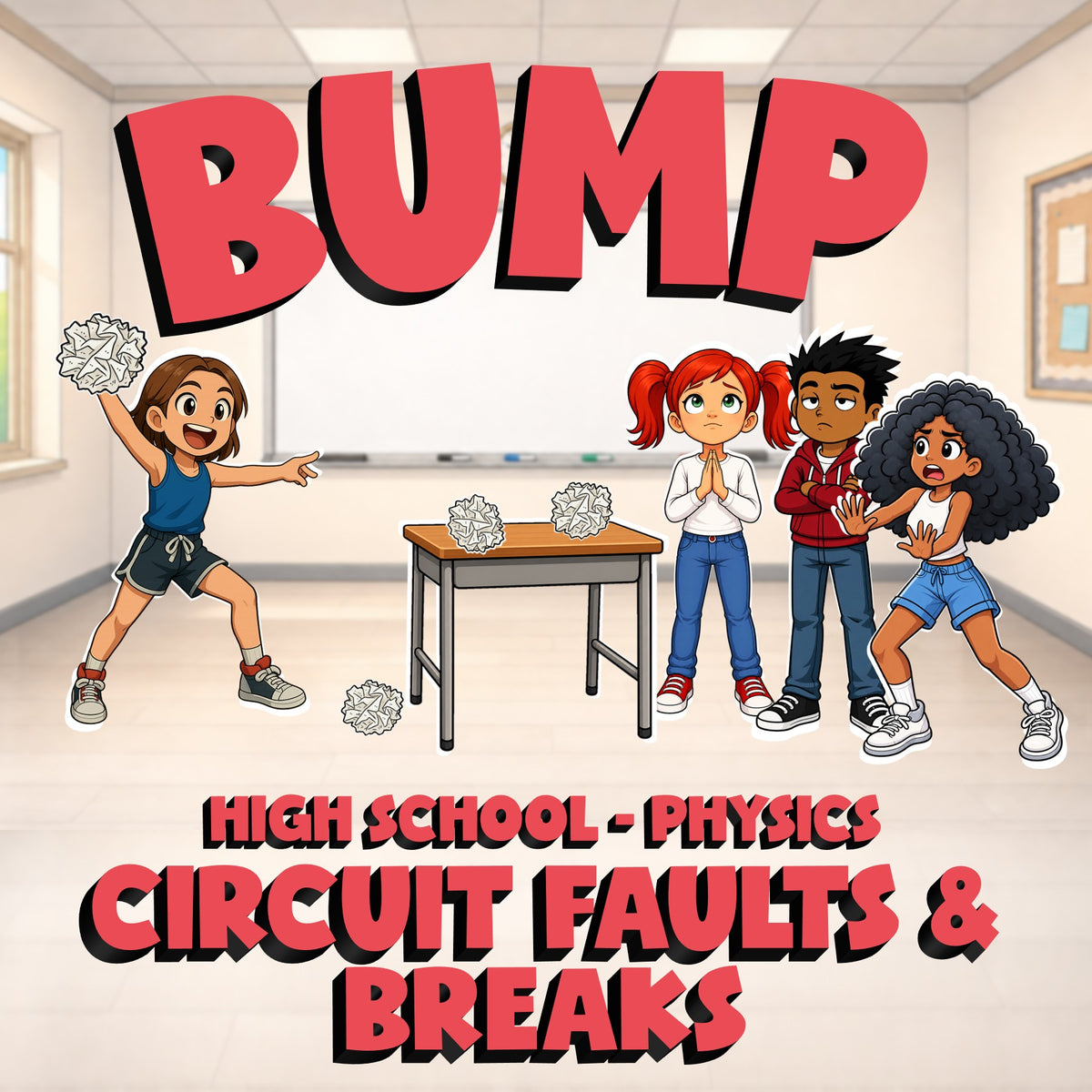 Circuit Faults & Breaks BUMP Science Game - No Prep Physics Review Activity