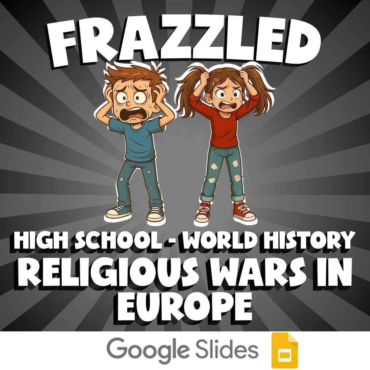 Religious Wars in Europe FRAZZLED Game - No Prep World History Review Activity