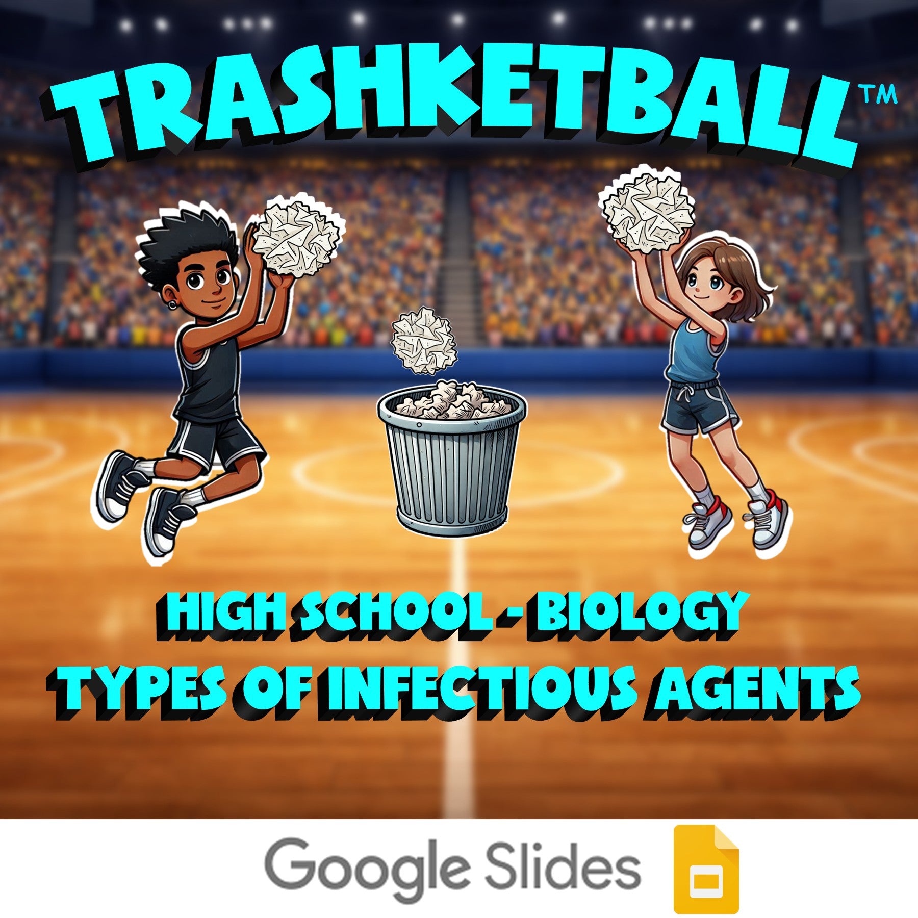 Types of Infectious Agents TRASHKETBALL Science Game - No Prep Biology Review