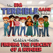 Finding the Percent of a Number BIG TERRIBLE GAME - No Prep Grade 6 Math Review