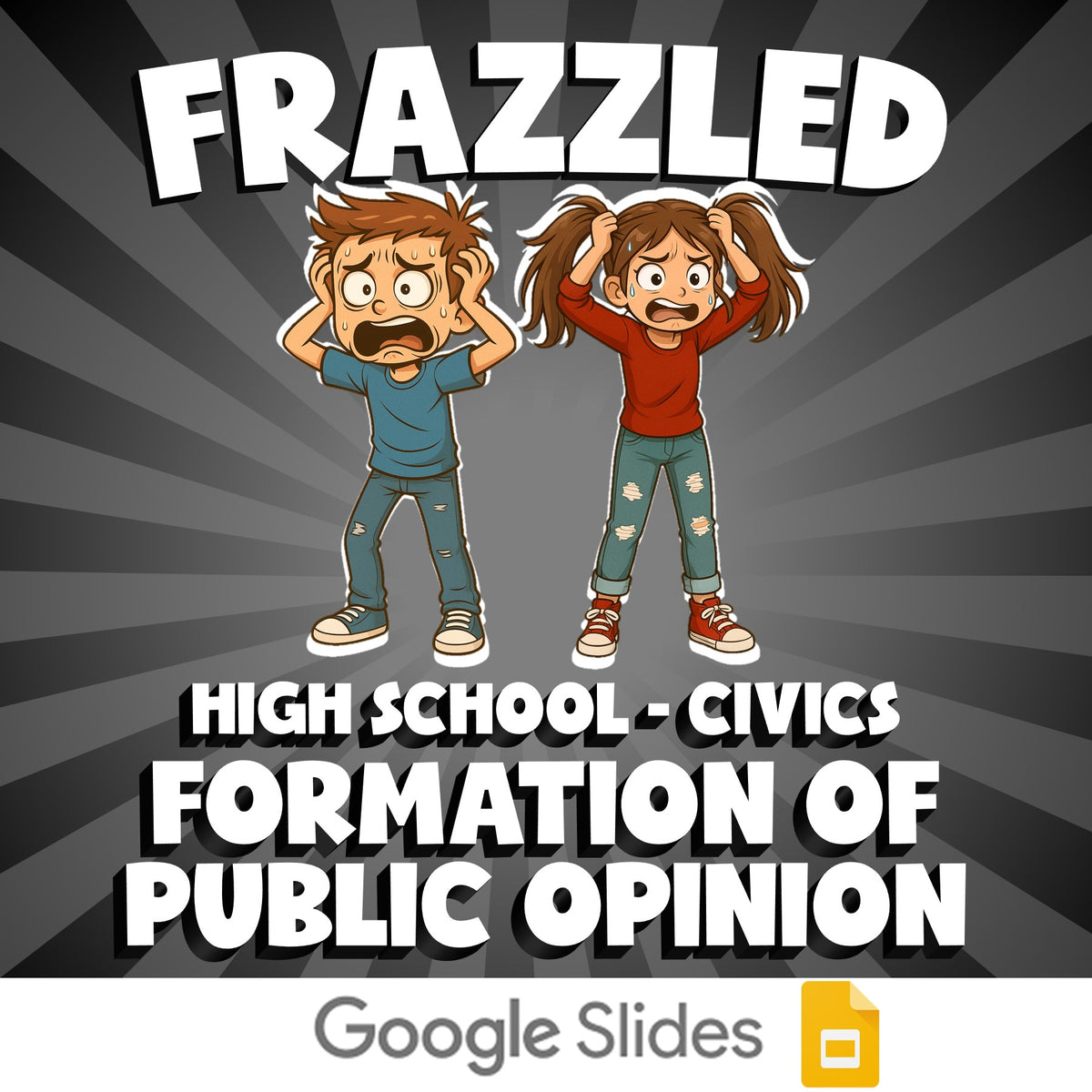 Formation of Public Opinion FRAZZLED Civics Game - No Prep Review Activity
