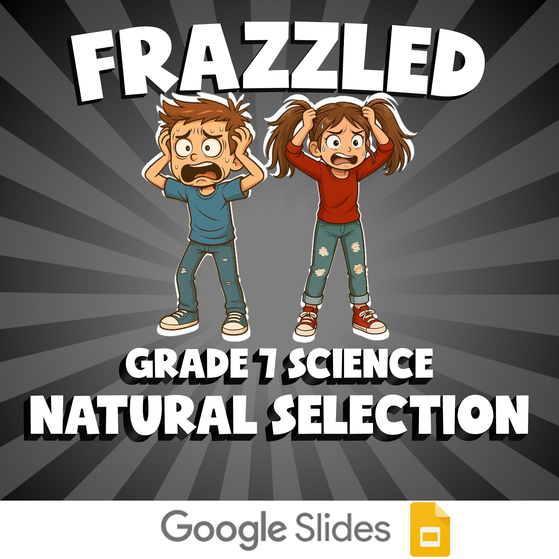 Natural Selection FRAZZLED Science Game - No Prep Grade 7 Review Activity