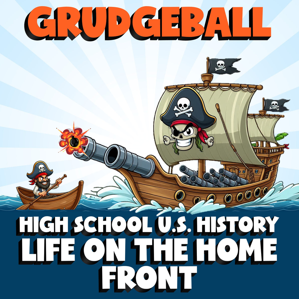 Life on the Home Front GRUDGEBALL U.S. History Game - No Prep Review Activity