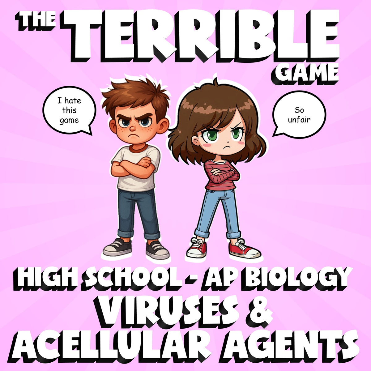 Viruses & Acellular Agents THE TERRIBLE GAME - No Prep AP Biology Science Review