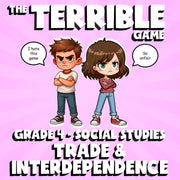 Trade & Interdependence THE TERRIBLE GAME - No Prep Grade 4 Socials Review