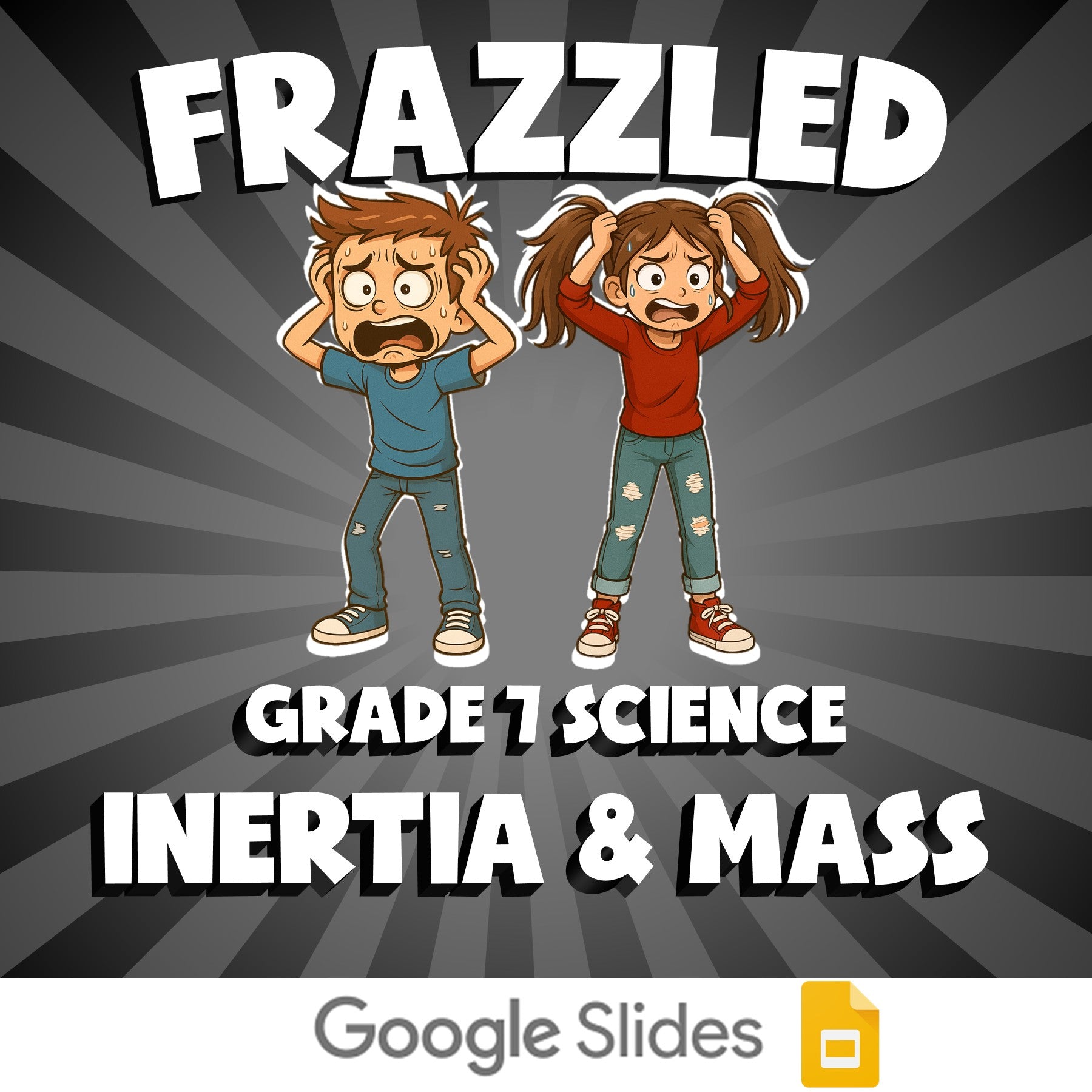 Inertia & Mass FRAZZLED Science Game - No Prep Grade 7 Review Activity