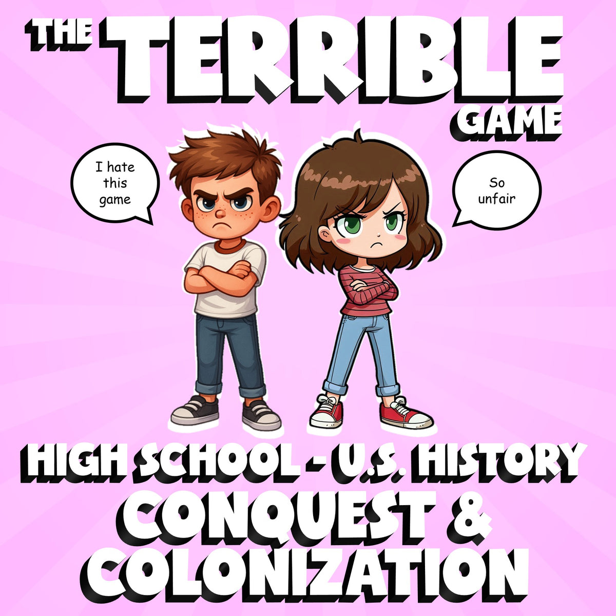 Conquest & Colonization THE TERRIBLE GAME - No Prep U.S. History Review Activity