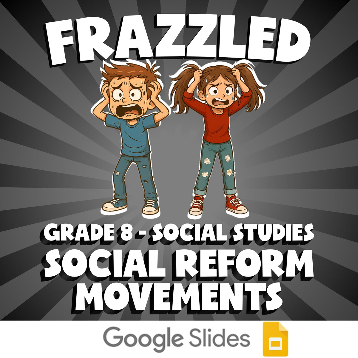 Social Reform Movements FRAZZLED Socials Game - No Prep Grade 8 Review Activity