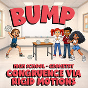 Congruence via Rigid Motions BUMP Math Game - No Prep Geometry Review Activity