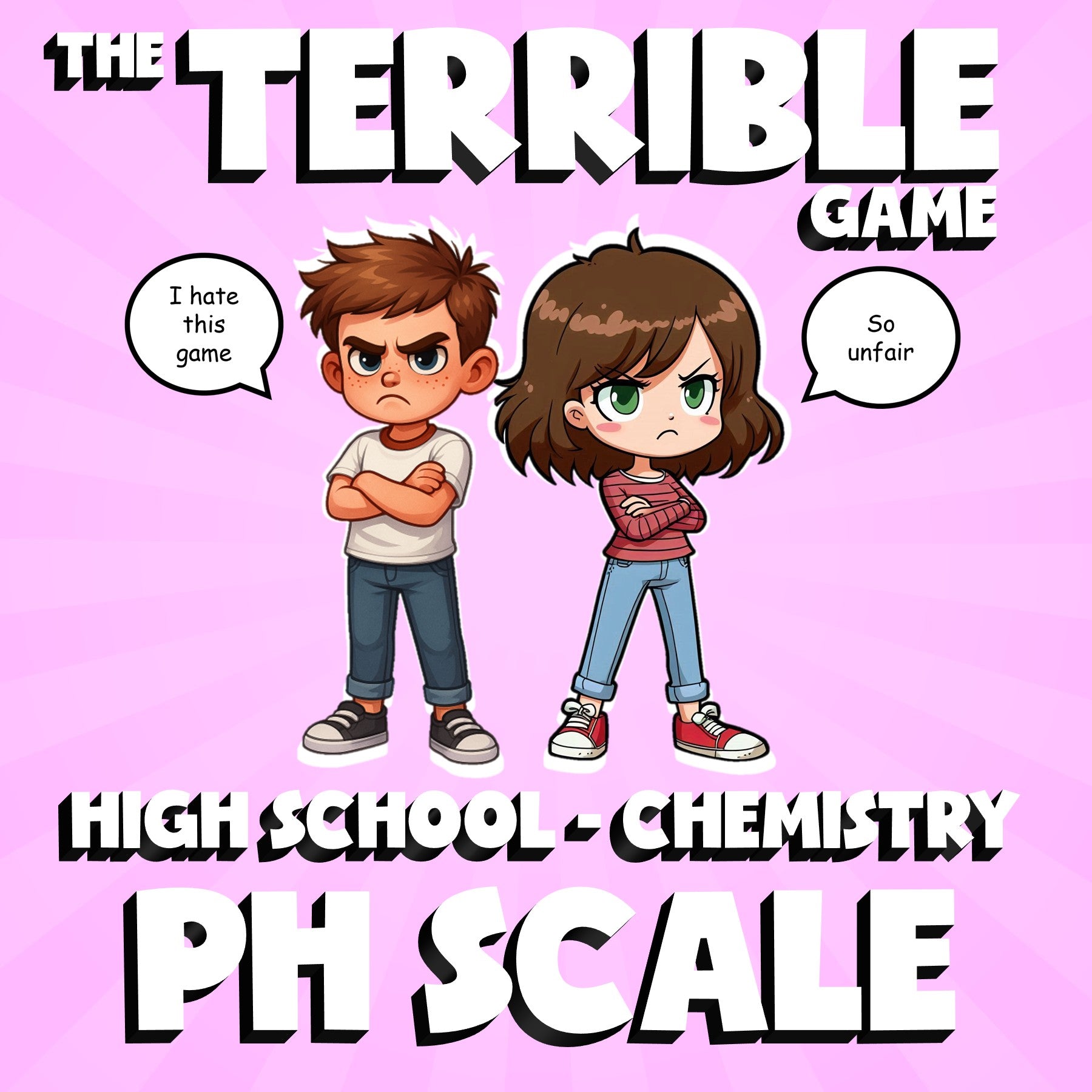 pH Scale THE TERRIBLE GAME - No Prep Chemistry Science Review Activity