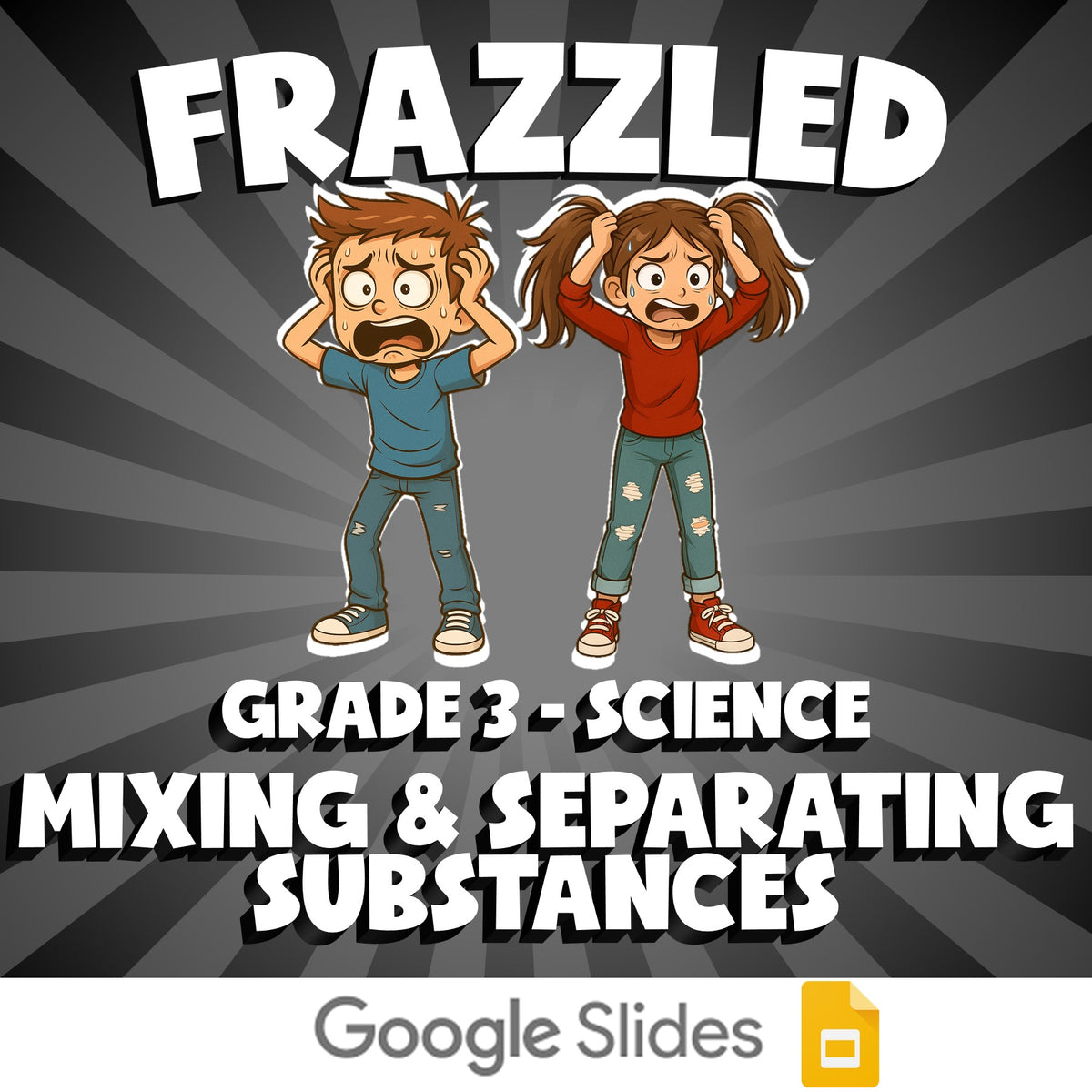 Mixing & Separating Substances FRAZZLED Science Game - No Prep Grade 3 Review