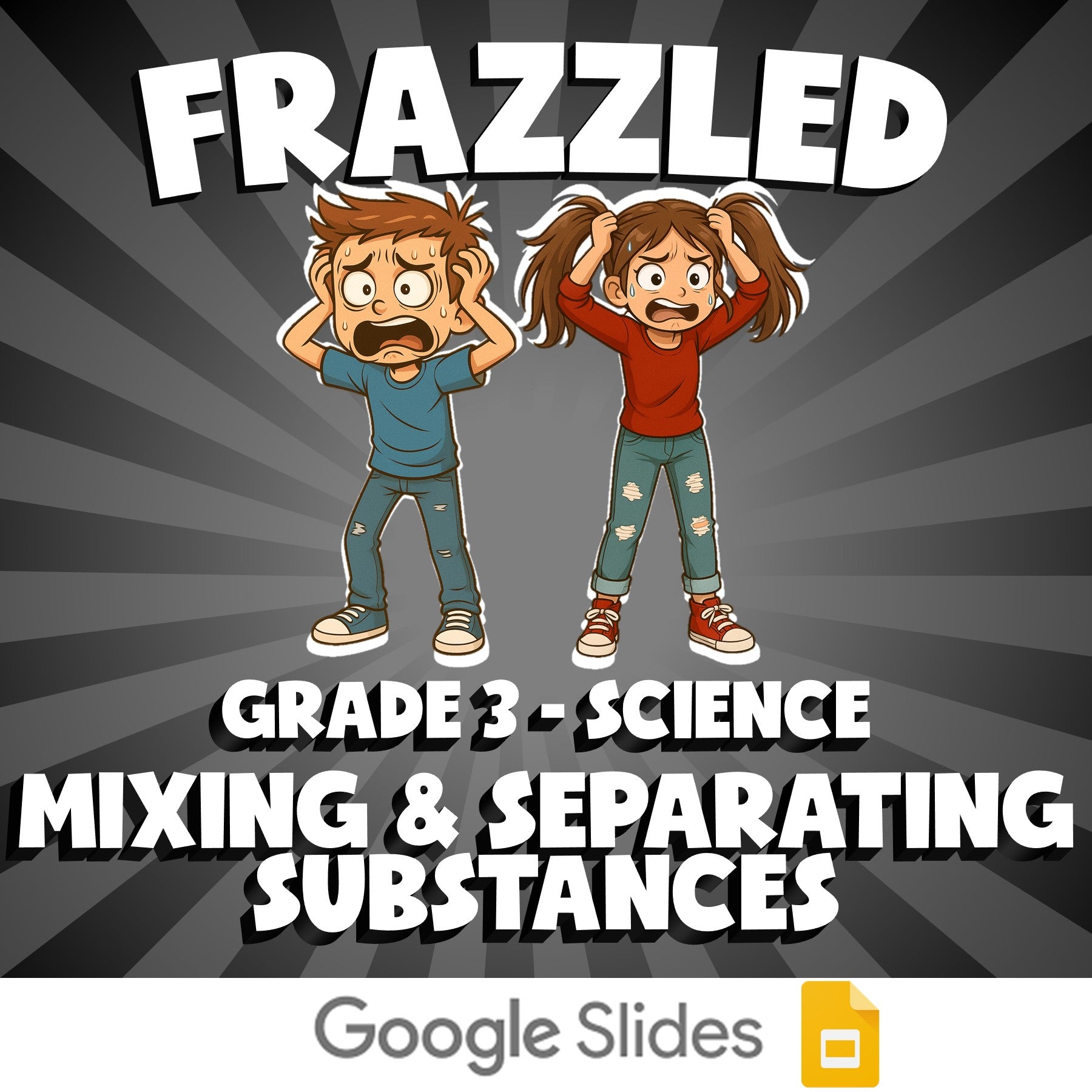 Mixing & Separating Substances FRAZZLED Science Game - No Prep Grade 3 Review