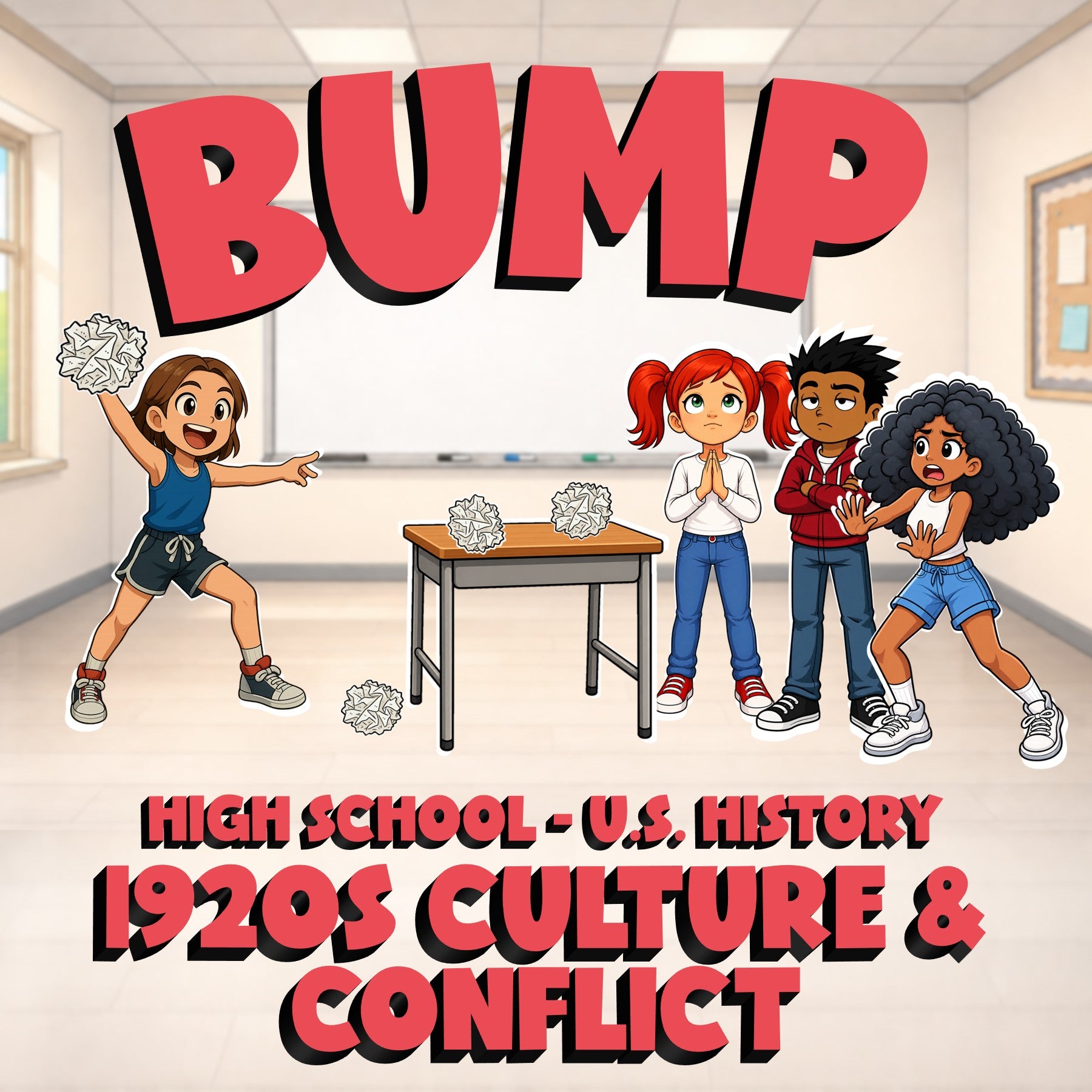 1920s Culture & Conflict BUMP U.S. History Game - No Prep Review Activity