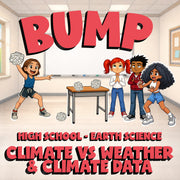Climate vs Weather & Climate Data BUMP Game - No Prep Earth Science Review