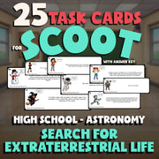 Search for Extraterrestrial Life SCOOT TASK CARDS Science Game - Astronomy