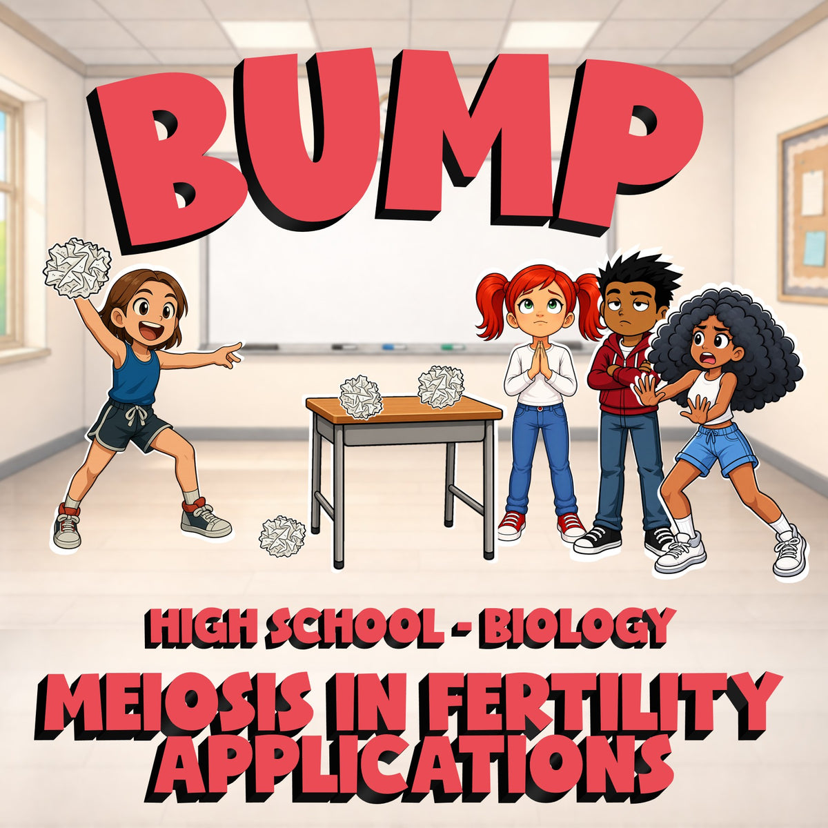 Meiosis in Fertility Applications BUMP Science Game - No Prep Biology Review