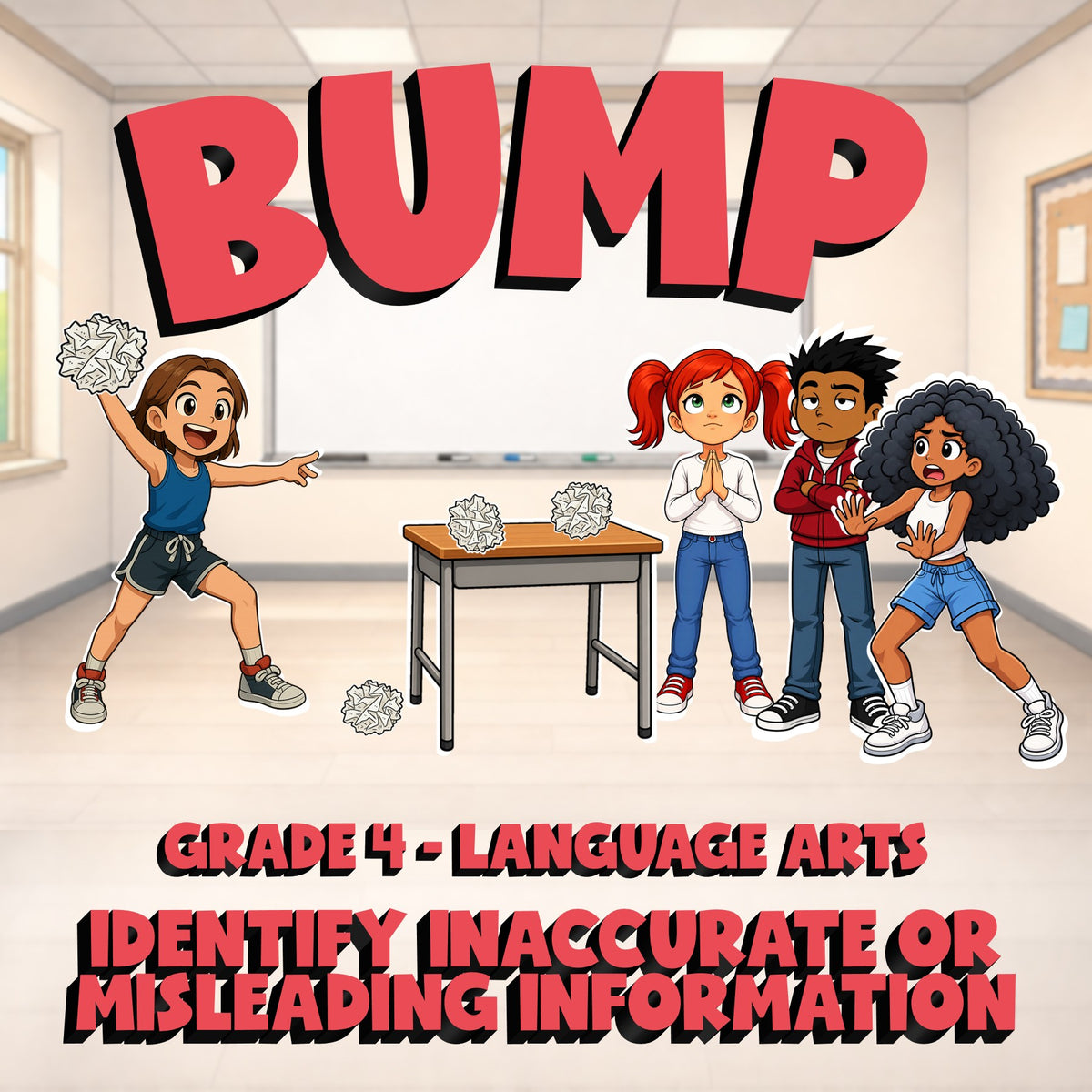 Identify Inaccurate or Misleading Information BUMP ELA Game - No Prep Grade 4