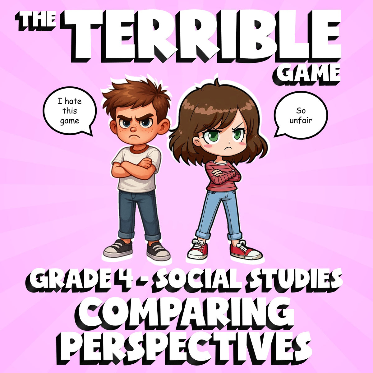 Comparing Perspectives THE TERRIBLE GAME - No Prep Grade 4 Socials Review