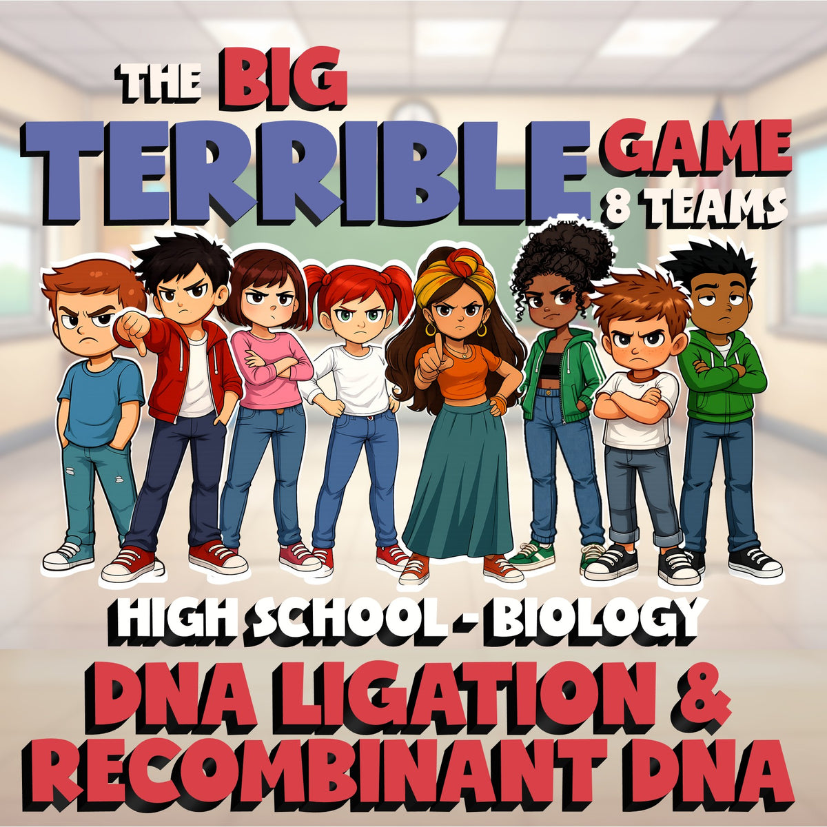 DNA Ligation & Recombinant DNA BIG TERRIBLE GAME - Biology Science Review