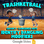 Identify Dangling Modifiers TRASHKETBALL ELA Game - No Prep Grade 9 Review