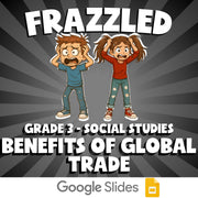 Benefits of Global Trade FRAZZLED Socials Game - No Prep Grade 3 Review Activity