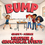 Weather & Geological Events BUMP Science Game - No Prep Grade 4 Review Activity