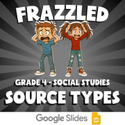Source Types FRAZZLED Socials Game - No Prep Grade 4 Review Activity