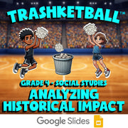 Analyzing Historical Impact TRASHKETBALL Socials Game - No Prep Grade 4 Review