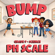 pH Scale BUMP Science Game - No Prep Grade 9 Review Activity