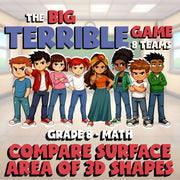 Compare Surface Area of 3D Shapes BIG TERRIBLE GAME - Grade 8 Math Review