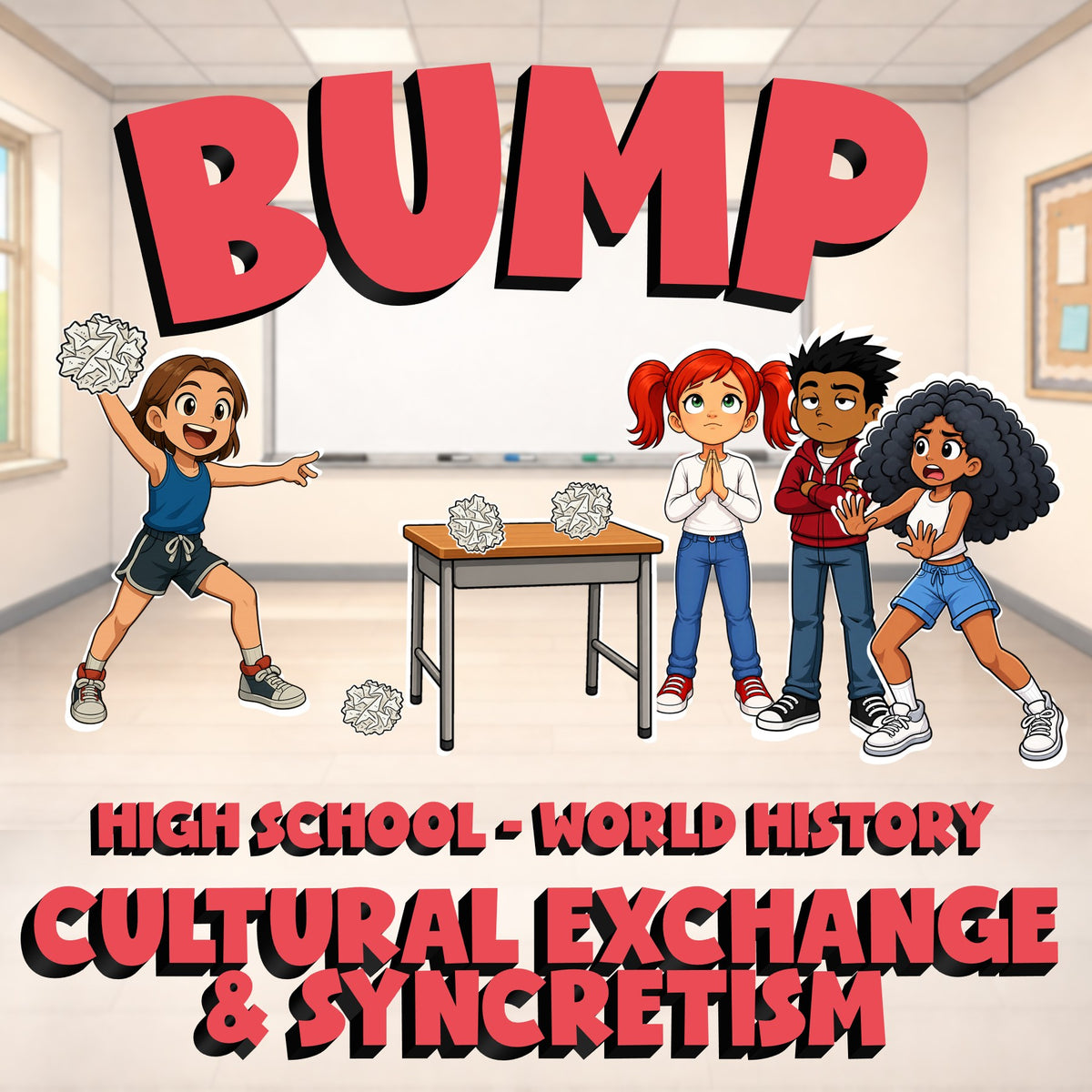 Cultural Exchange & Syncretism BUMP Game - No Prep World History Review Activity