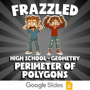 Perimeter of Polygons FRAZZLED Math Game - No Prep Geometry Review Activity