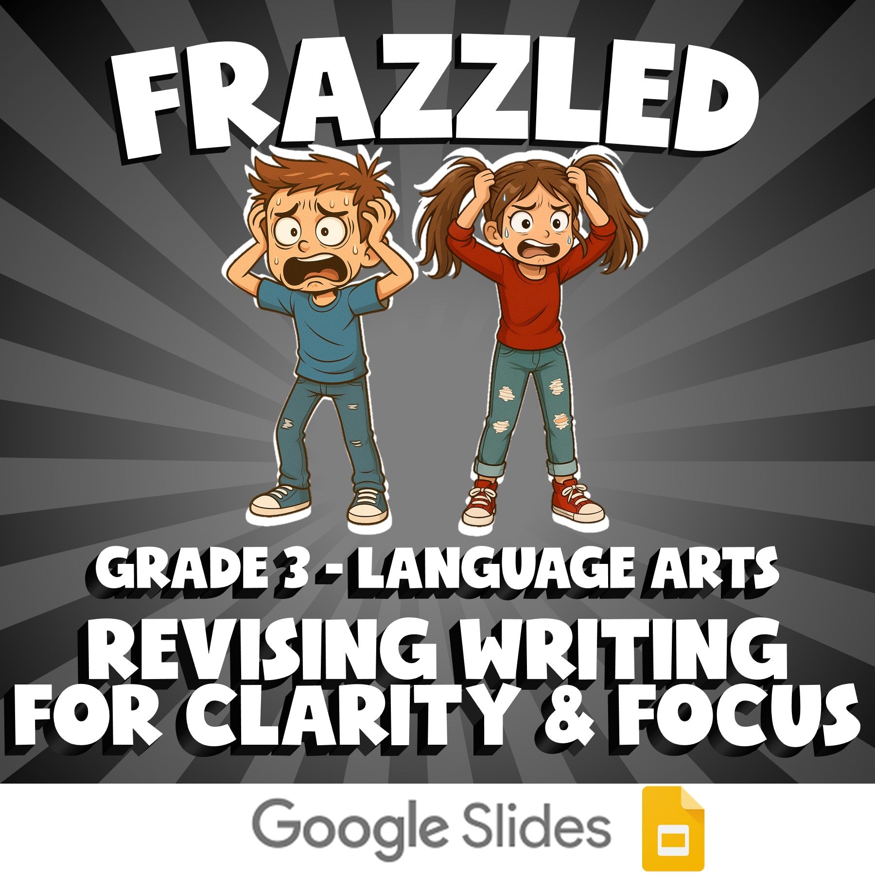 Revising Writing for Clarity & Focus FRAZZLED ELA Game - No Prep Grade 3 Review