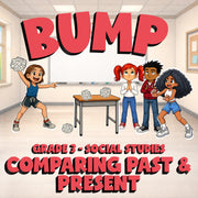 Comparing Past & Present BUMP Socials Game - No Prep Grade 3 Review Activity