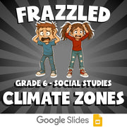 Climate Zones FRAZZLED Socials Game - No Prep Grade 6 Review Activity
