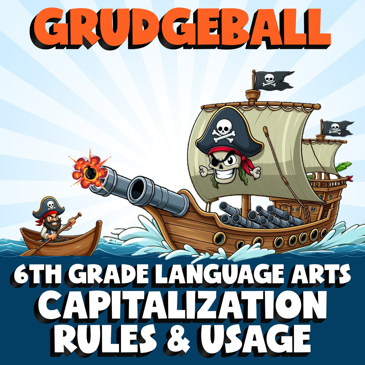 Capitalization Rules & Usage GRUDGEBALL ELA Game - No Prep Grade 6 Review