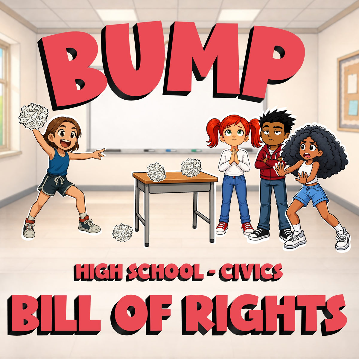 Bill of Rights BUMP Civics Game - No Prep Review Activity