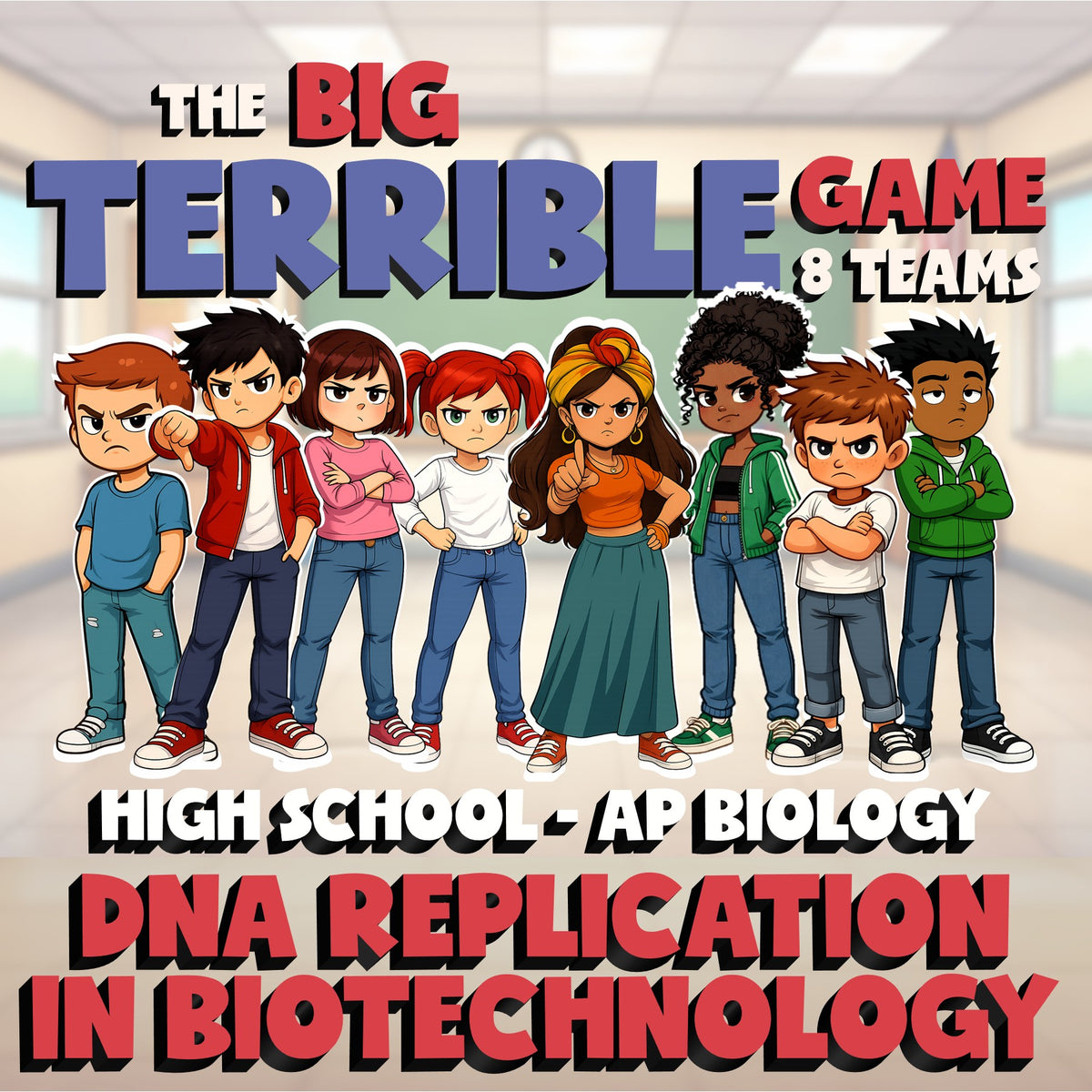 DNA Replication in Biotechnology BIG TERRIBLE GAME - AP Biology Science Review