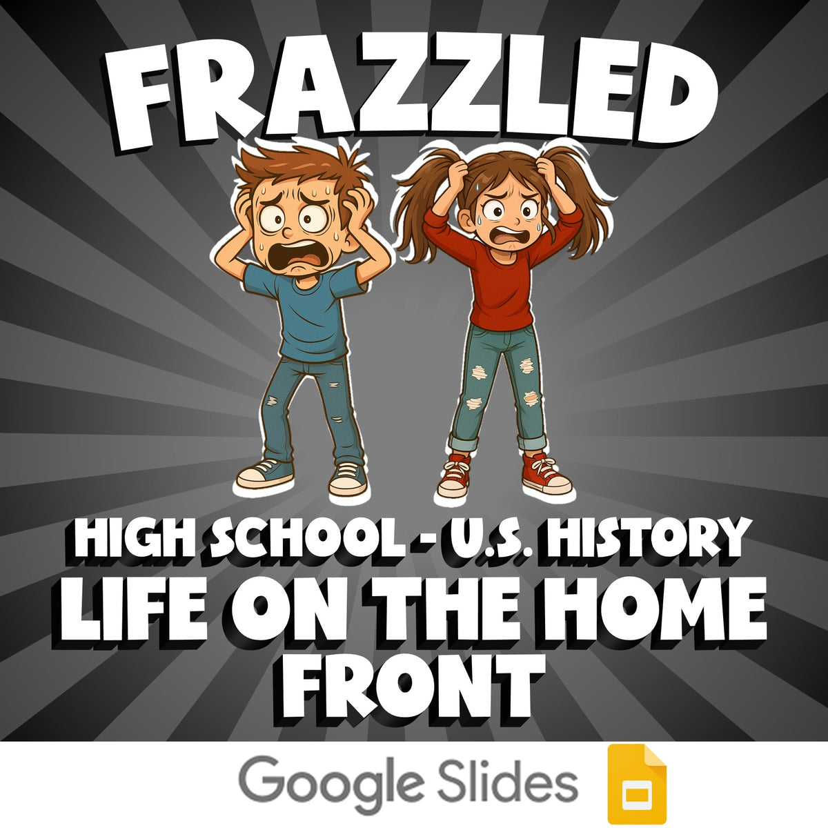 Life on the Home Front FRAZZLED U.S. History Game - No Prep Review Activity