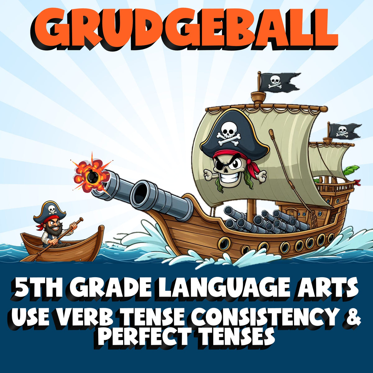 Use Verb Tense Consistency & Perfect Tenses GRUDGEBALL ELA Game - Grade 5