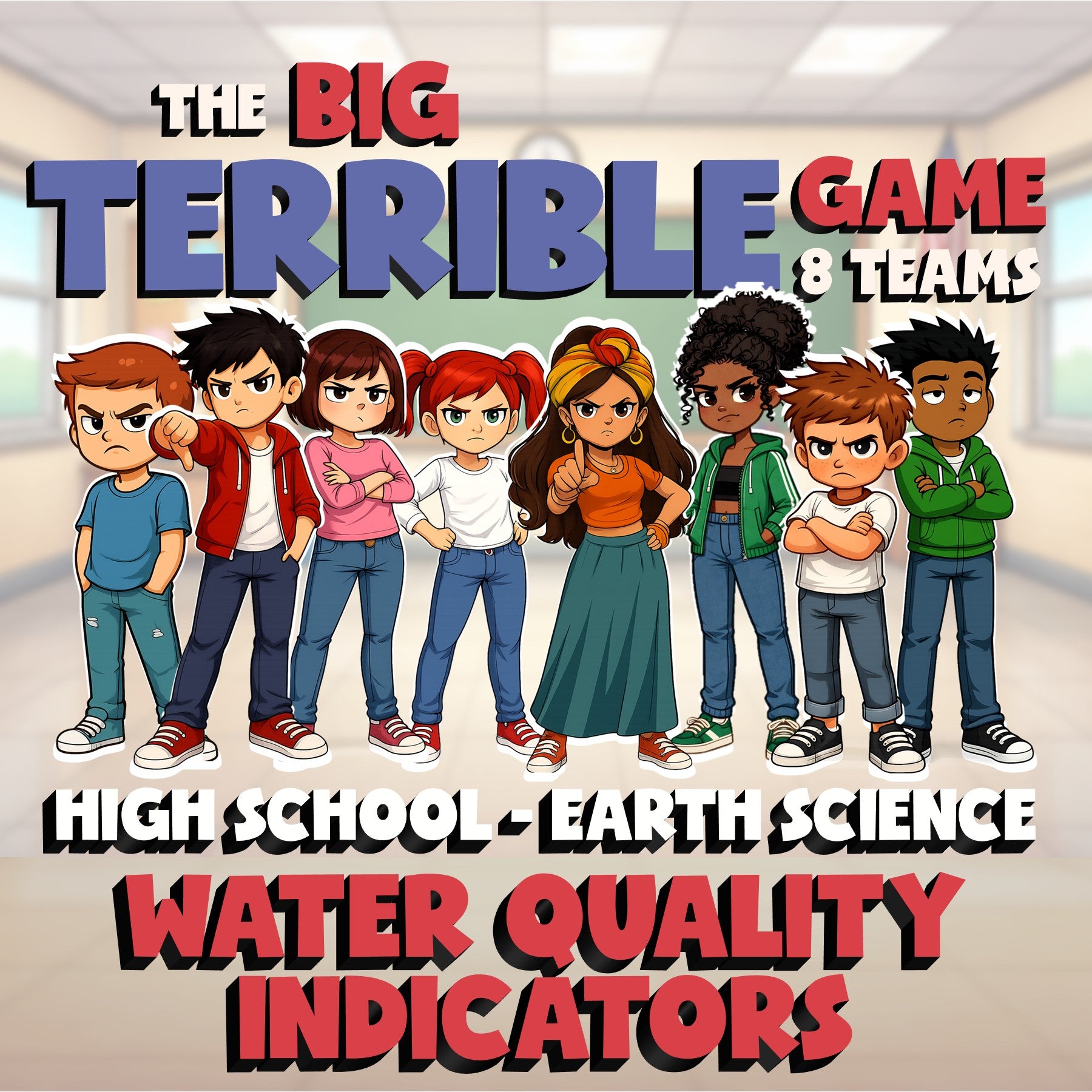 Water Quality Indicators BIG TERRIBLE GAME - No Prep Earth Science Review