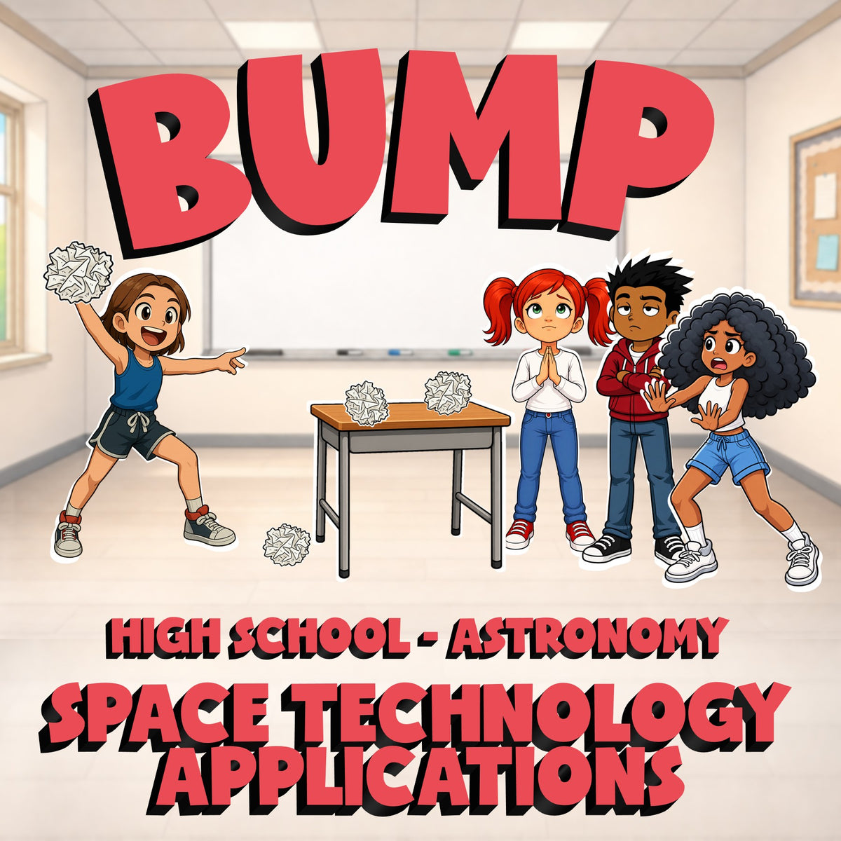 Space Technology Applications BUMP Science Game - No Prep Astronomy Review