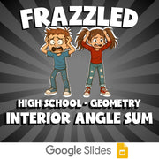 Interior Angle Sum FRAZZLED Math Game - No Prep Geometry Review Activity