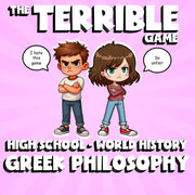 Greek Philosophy THE TERRIBLE GAME - No Prep World History Review Activity