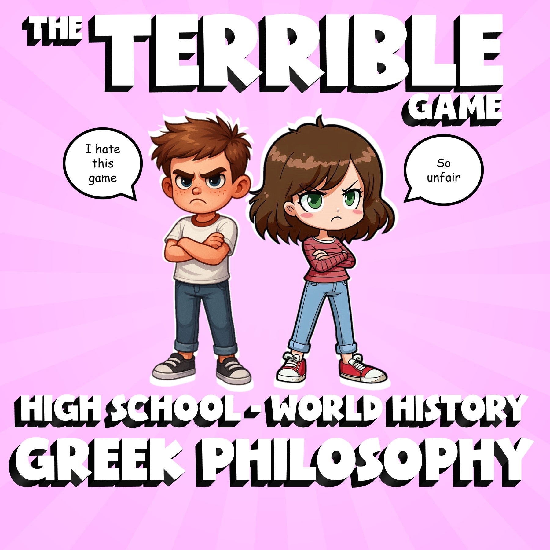 Greek Philosophy THE TERRIBLE GAME - No Prep World History Review Activity