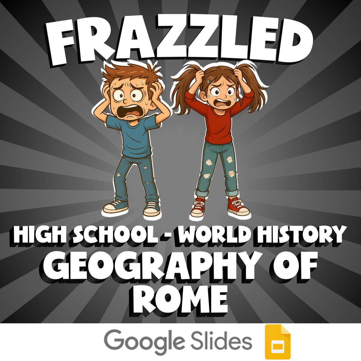 Geography of Rome FRAZZLED Game - No Prep World History Review Activity