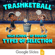 Types of Selection TRASHKETBALL Science Game - No Prep AP Biology Review